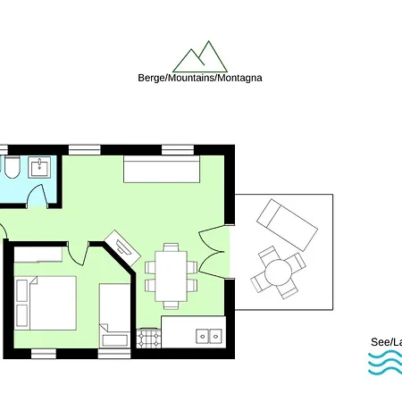 Vela Mit Dachterrasse شقة